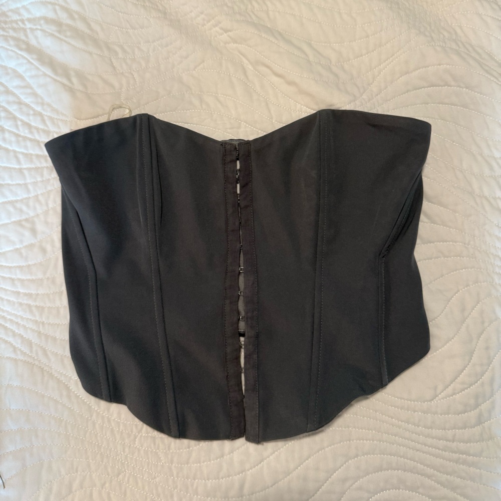 Princess Polly Grey Corset Top